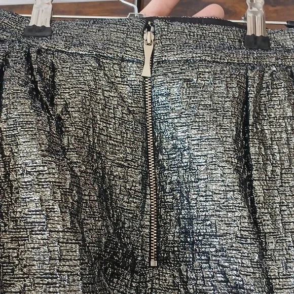 BN W/o Tags Kate Spade ♠️ Aimee Skirt All that Glitters Gunmetal Size 00 Women’s - Picture 10 of 11